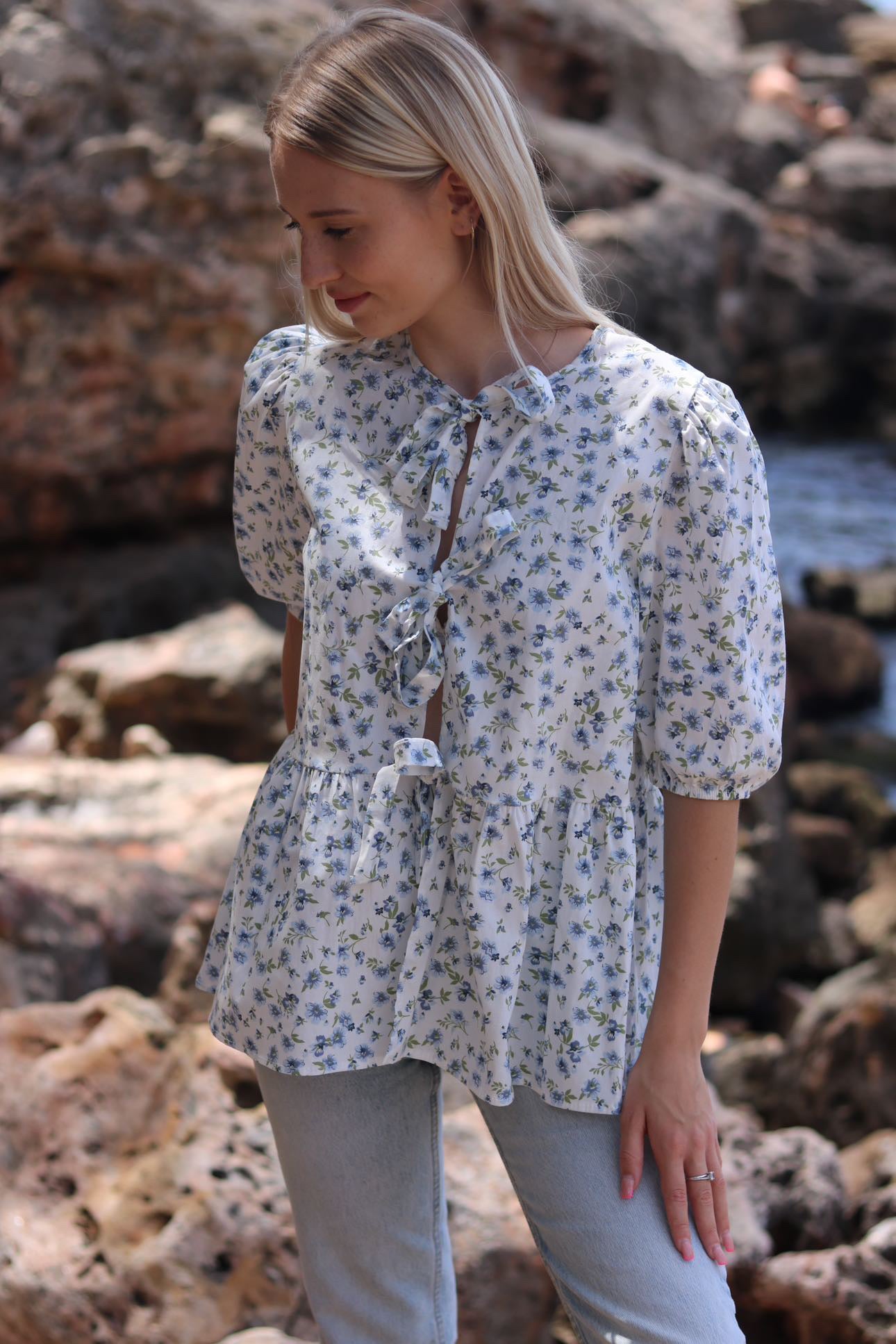 Blouse à fleurs ANDREEA