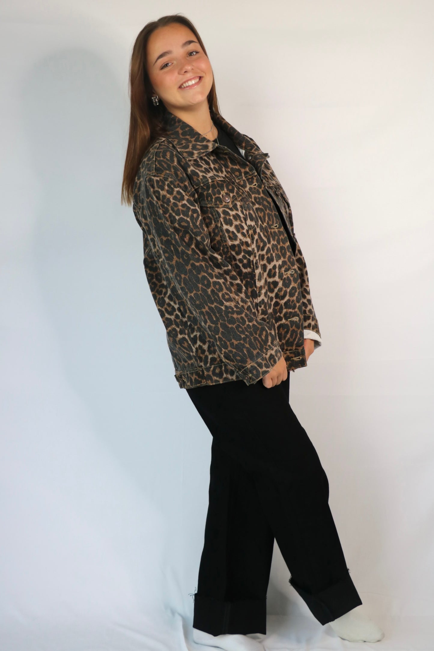 Veste à motifs Léopard