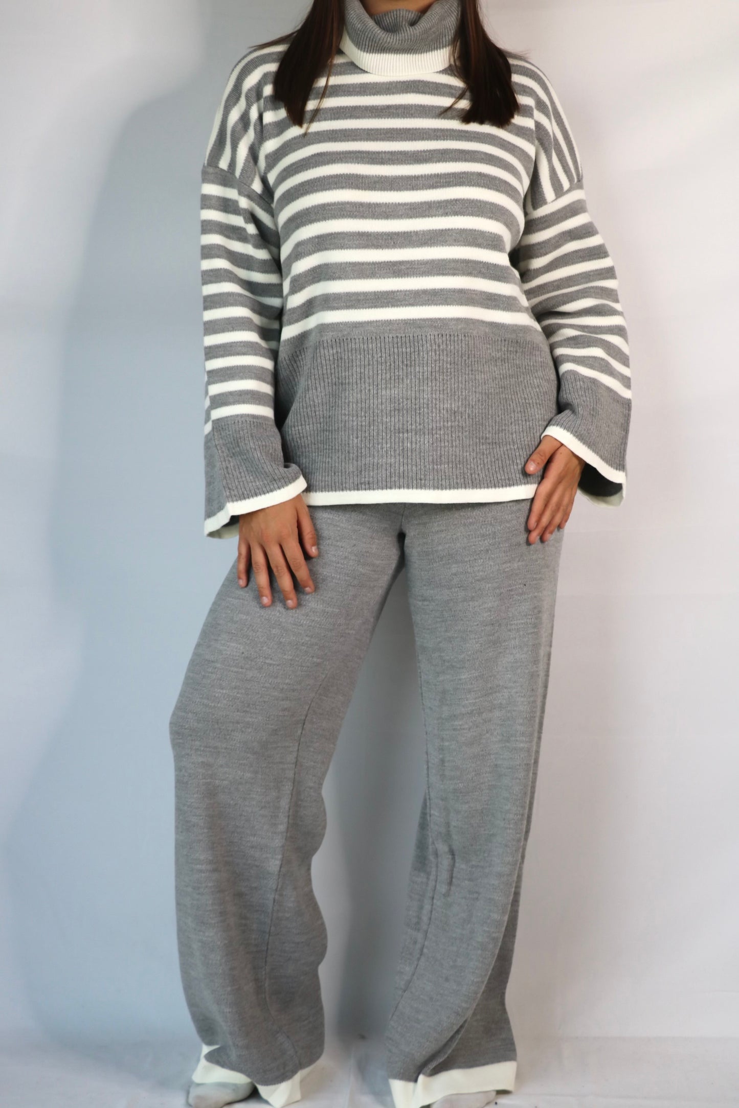 Ensemble tricot Gris