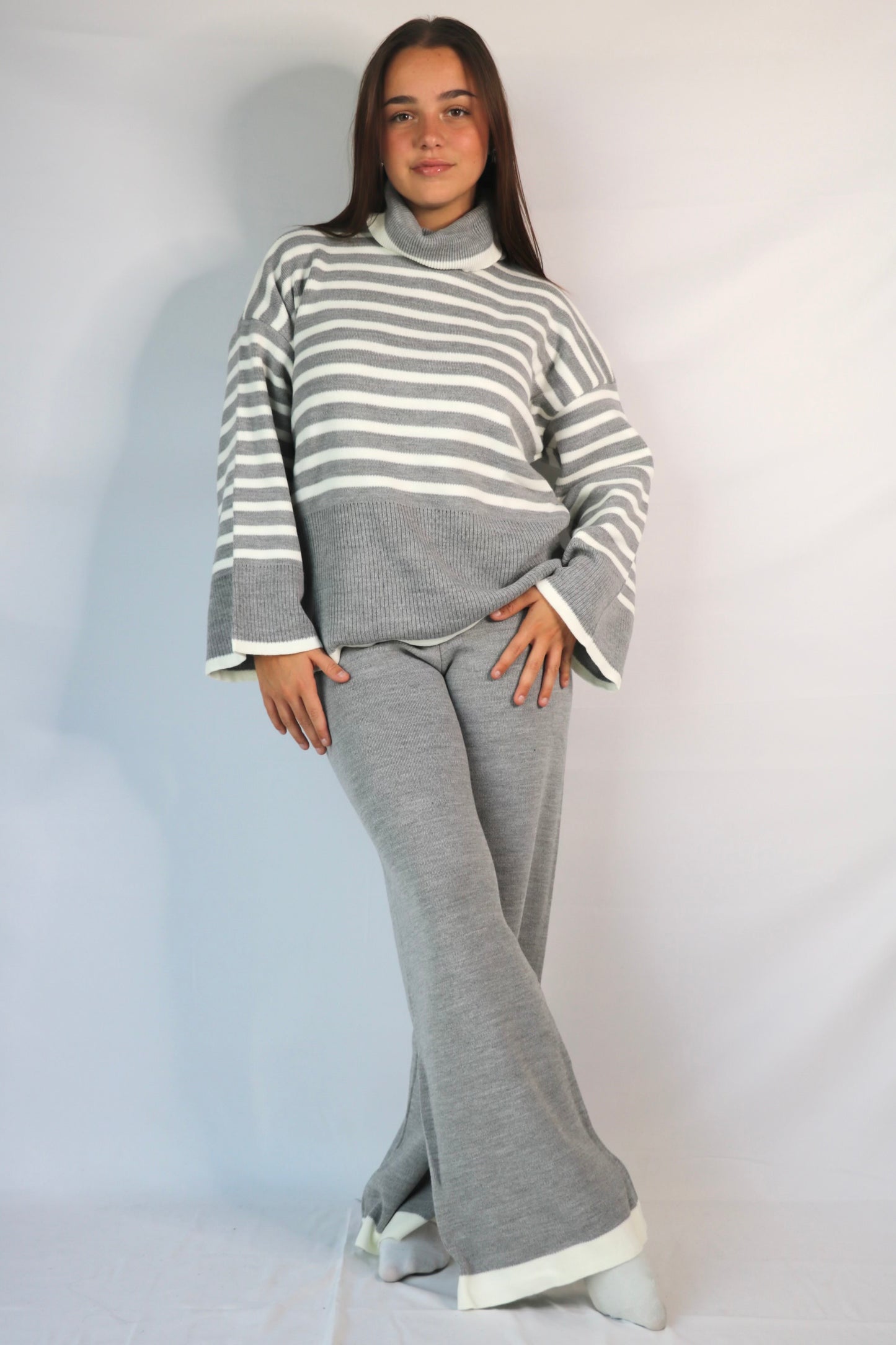 Ensemble tricot Gris