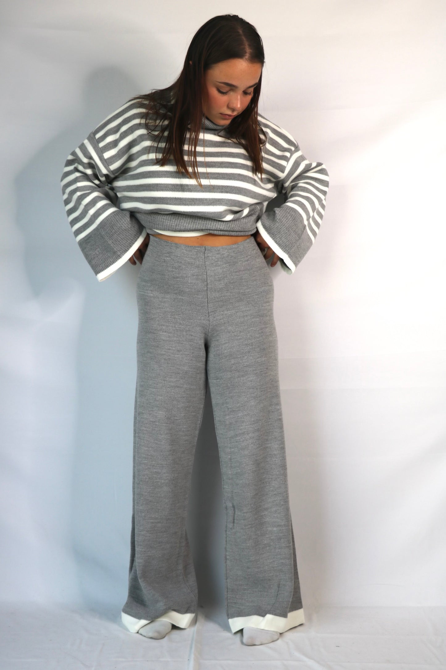 Ensemble tricot Gris
