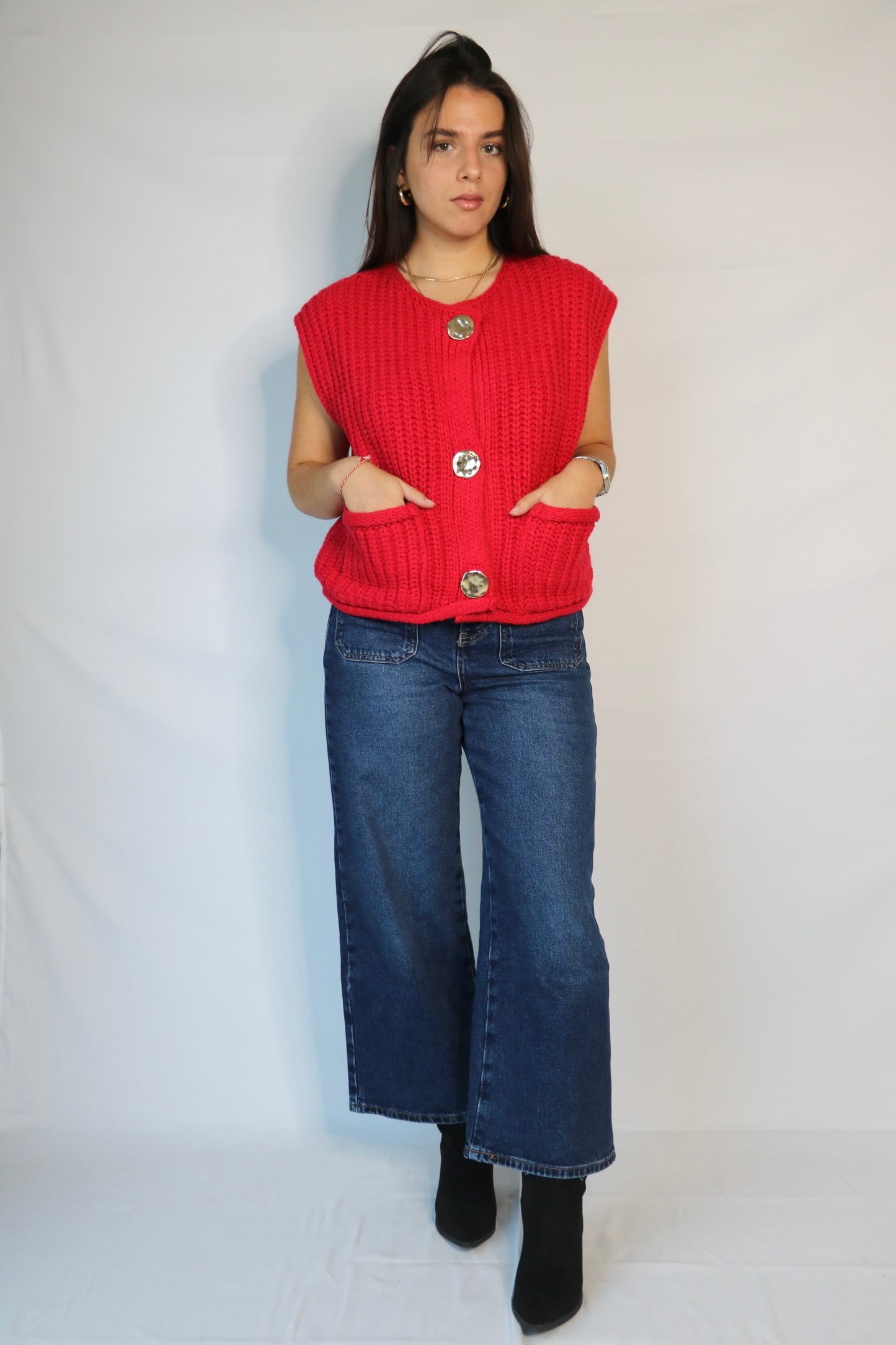 Gilet AURORE rouge