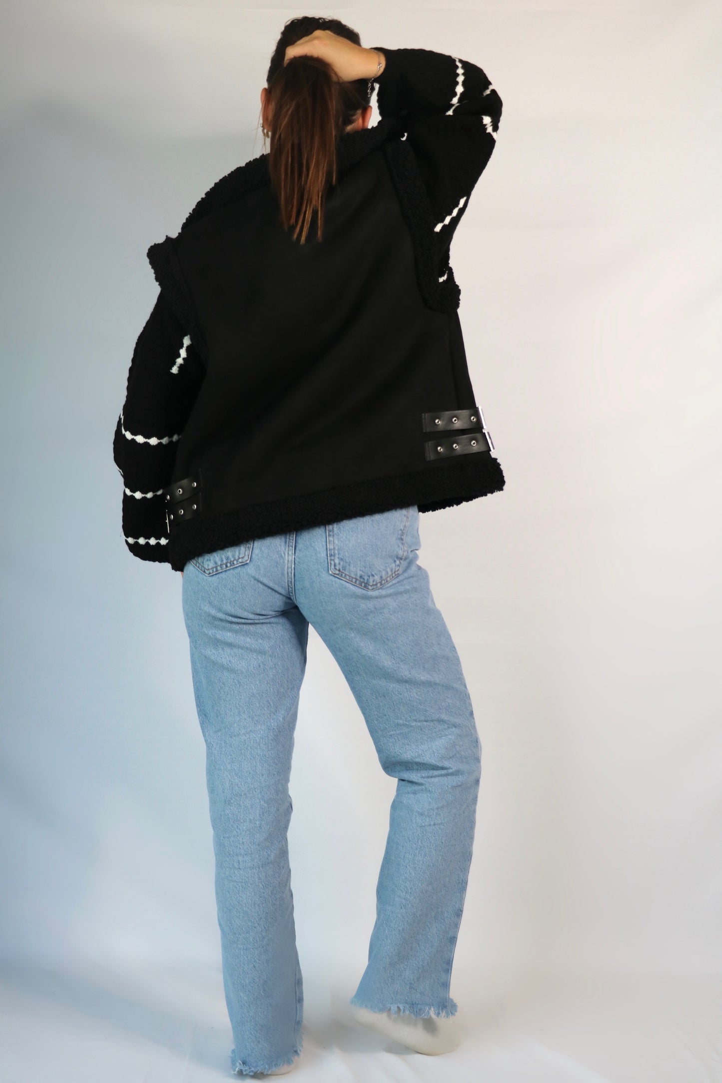 Veste noir sans manches