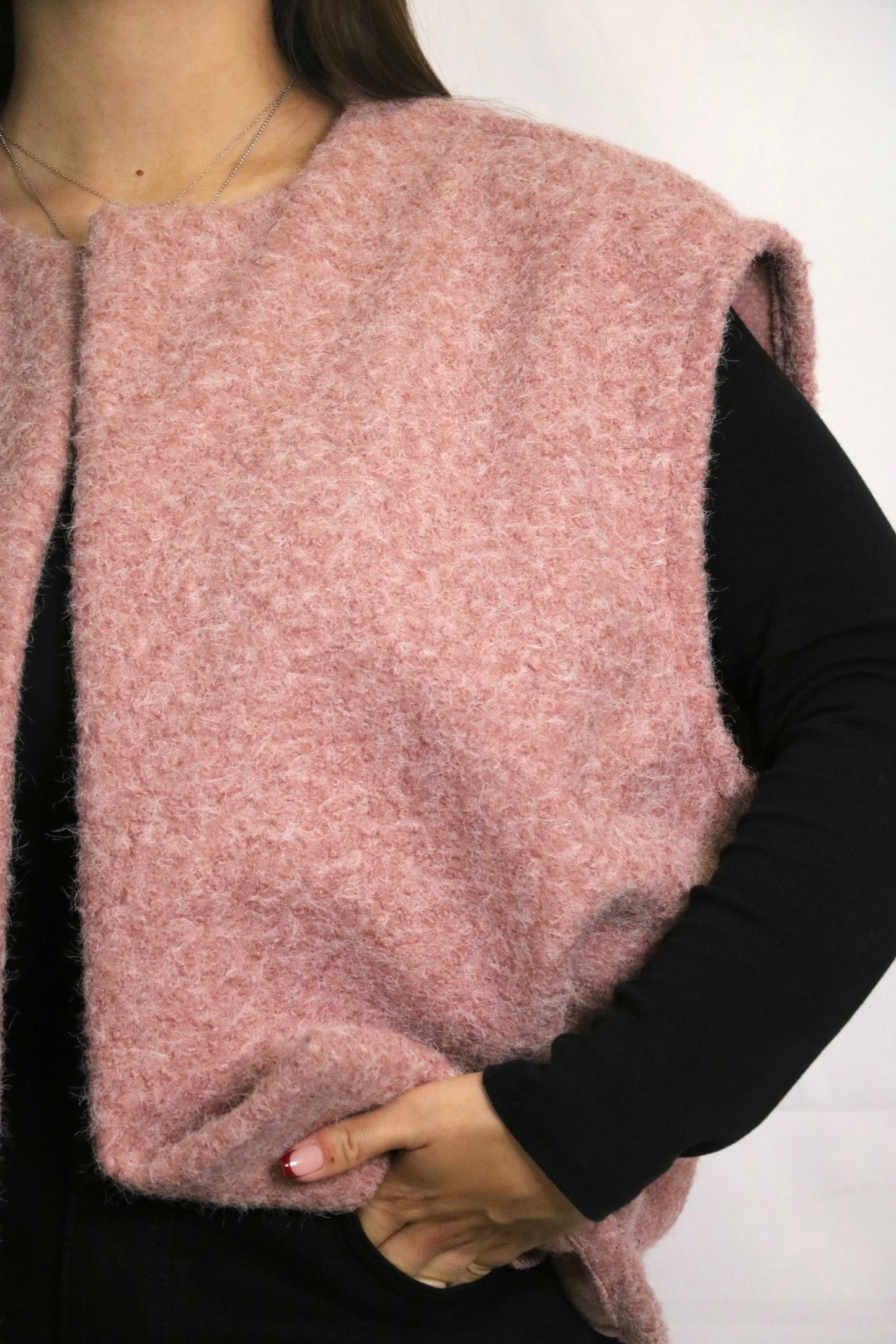 Veste sans manches MOLY rose
