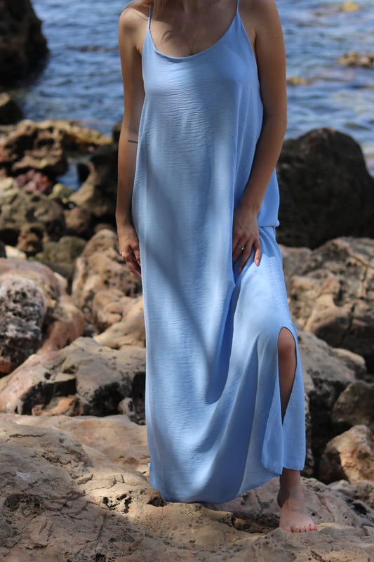 Robe Fluide AMBRE Bleu