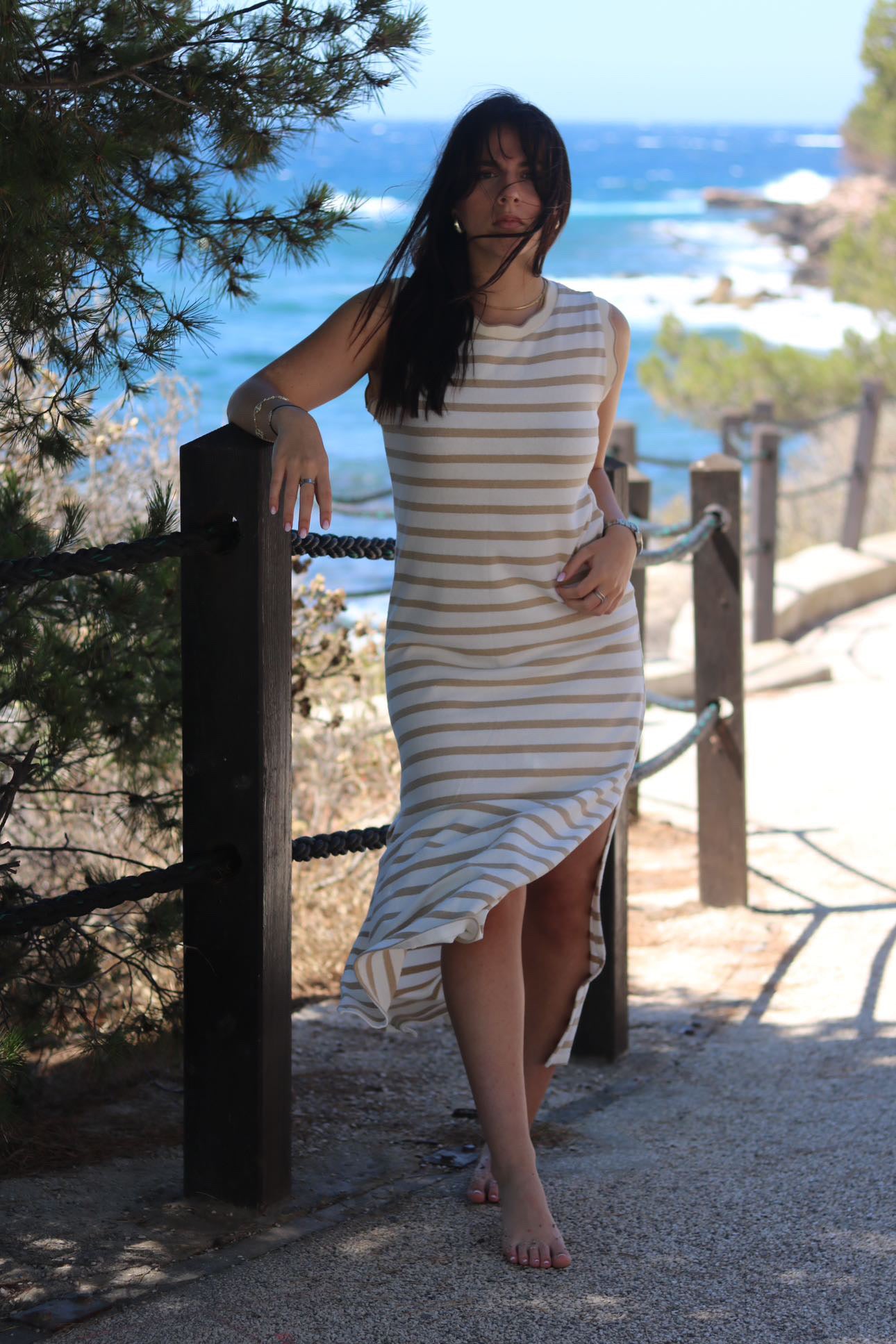 Robe longue à rayures THAÏS