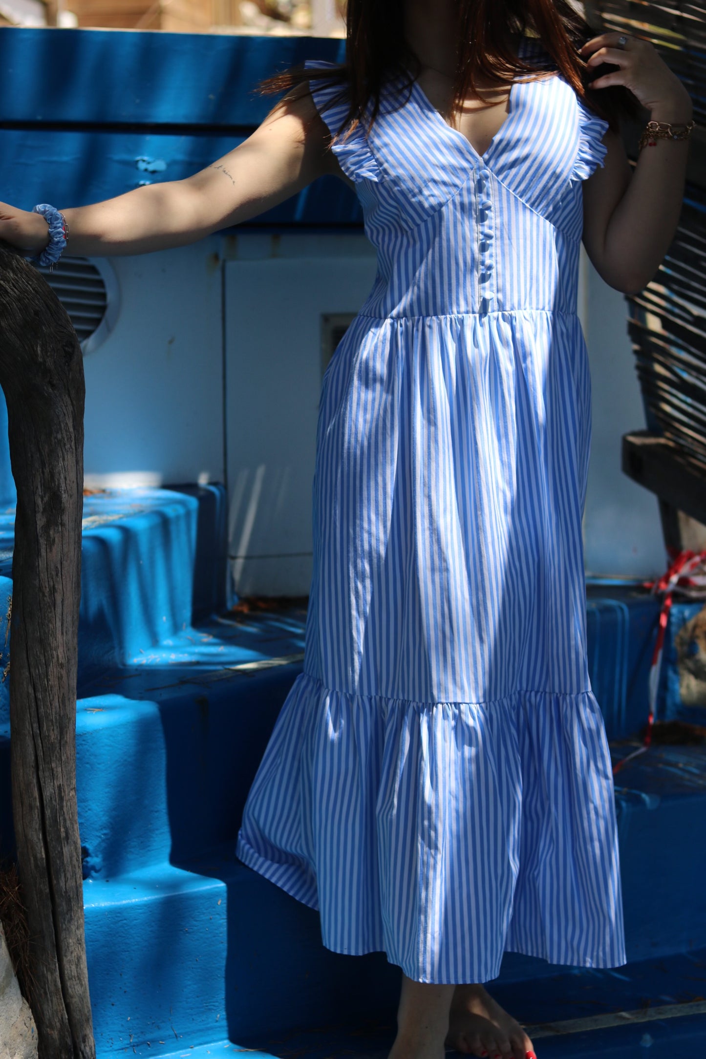 Robe à rayures EVA