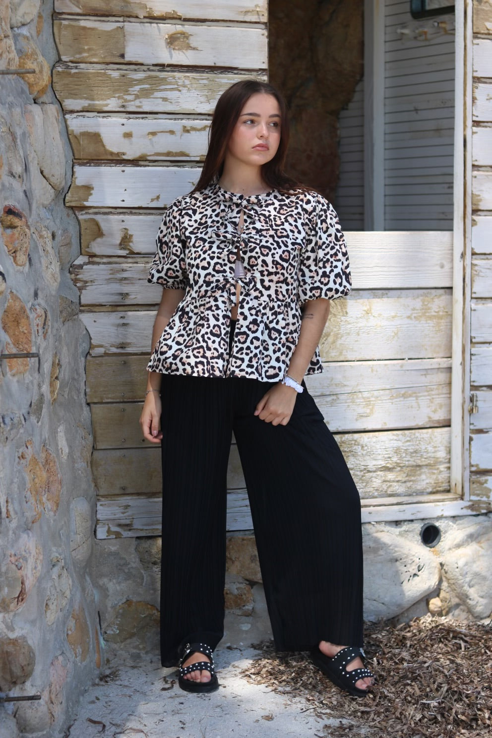 Pantalon plissé MAÉ noir