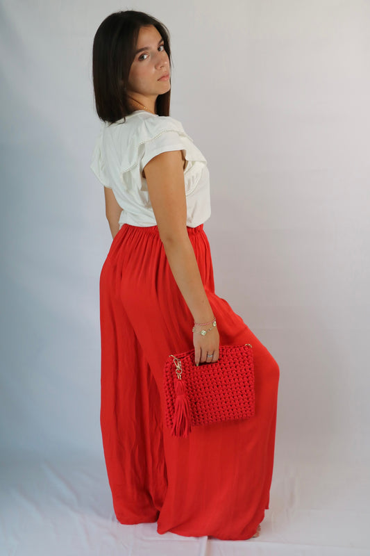 Pantalon Sky rouge