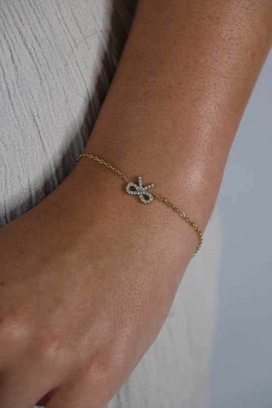 Bracelet nœud doré