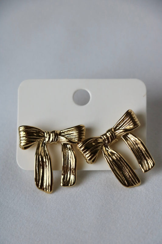Boucles nœud dorées