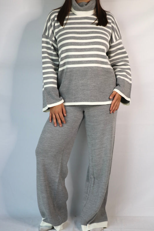 Ensemble tricot Gris