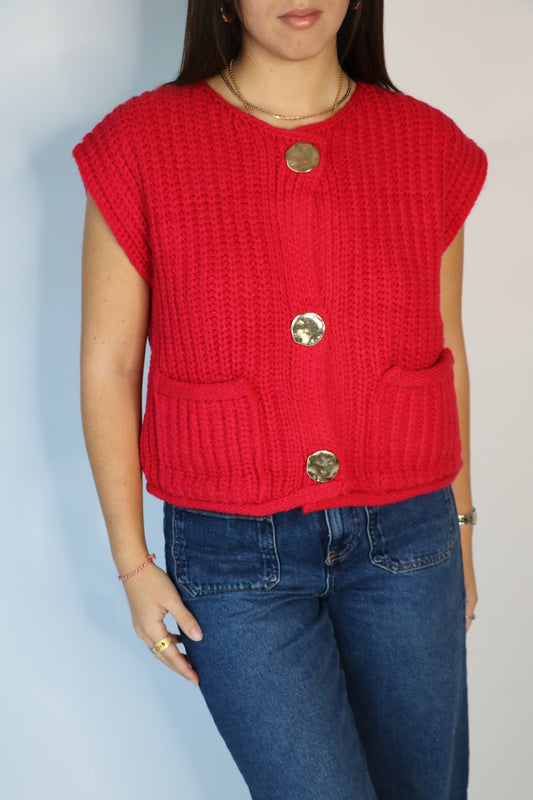 Gilet AURORE rouge