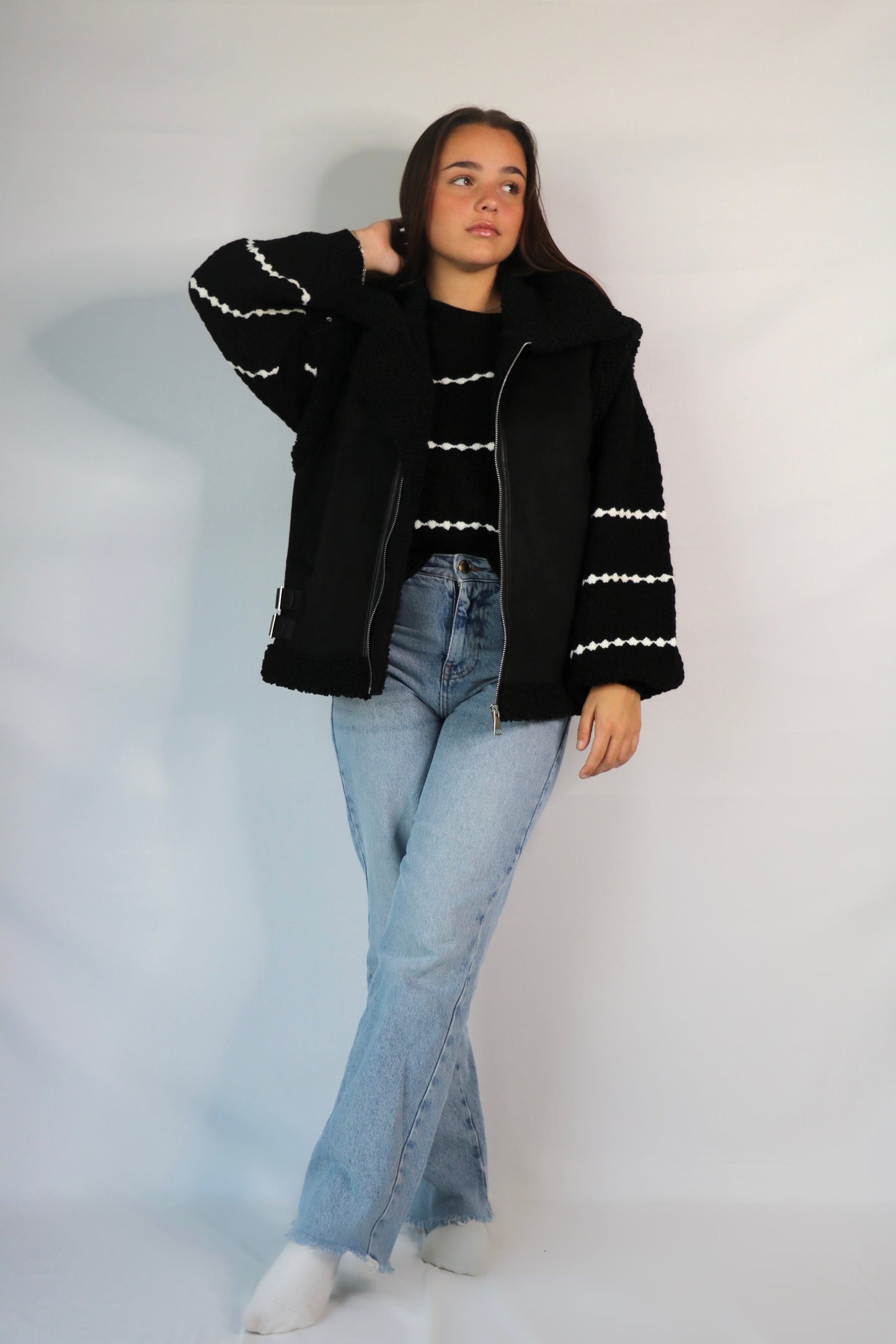 Veste noir sans manches