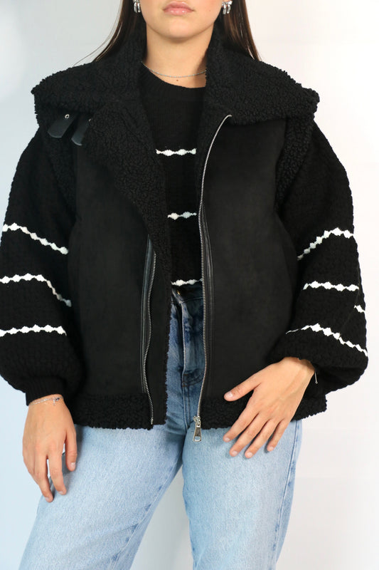 Veste noir sans manches