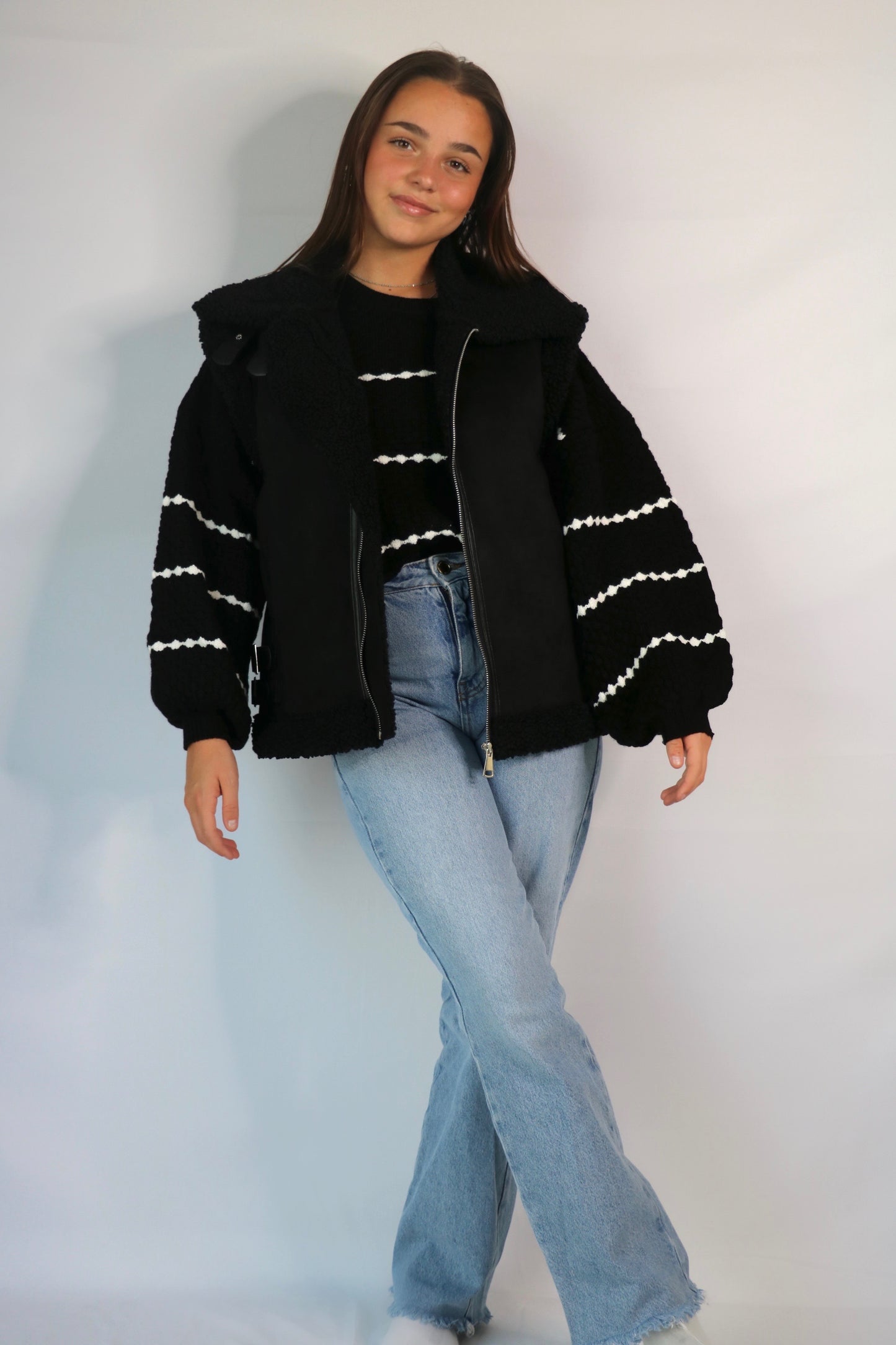 Veste noir sans manches