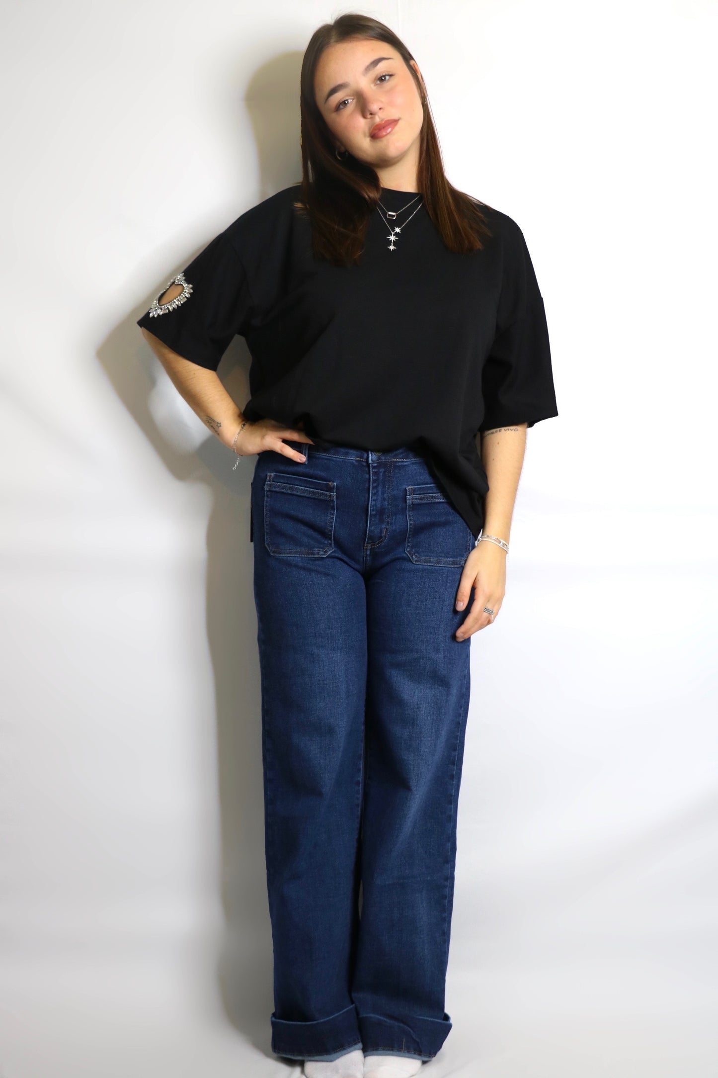 T-shirt AMOR noir