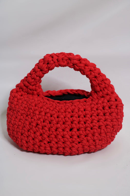 Petit sac crochet rouge