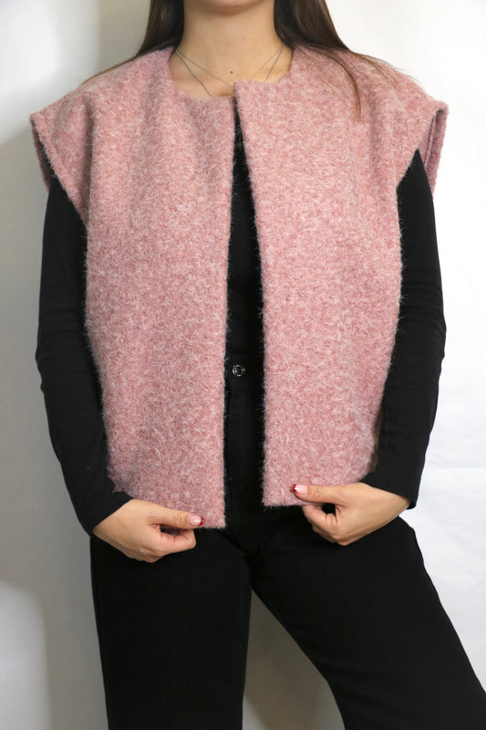 Veste sans manches MOLY rose